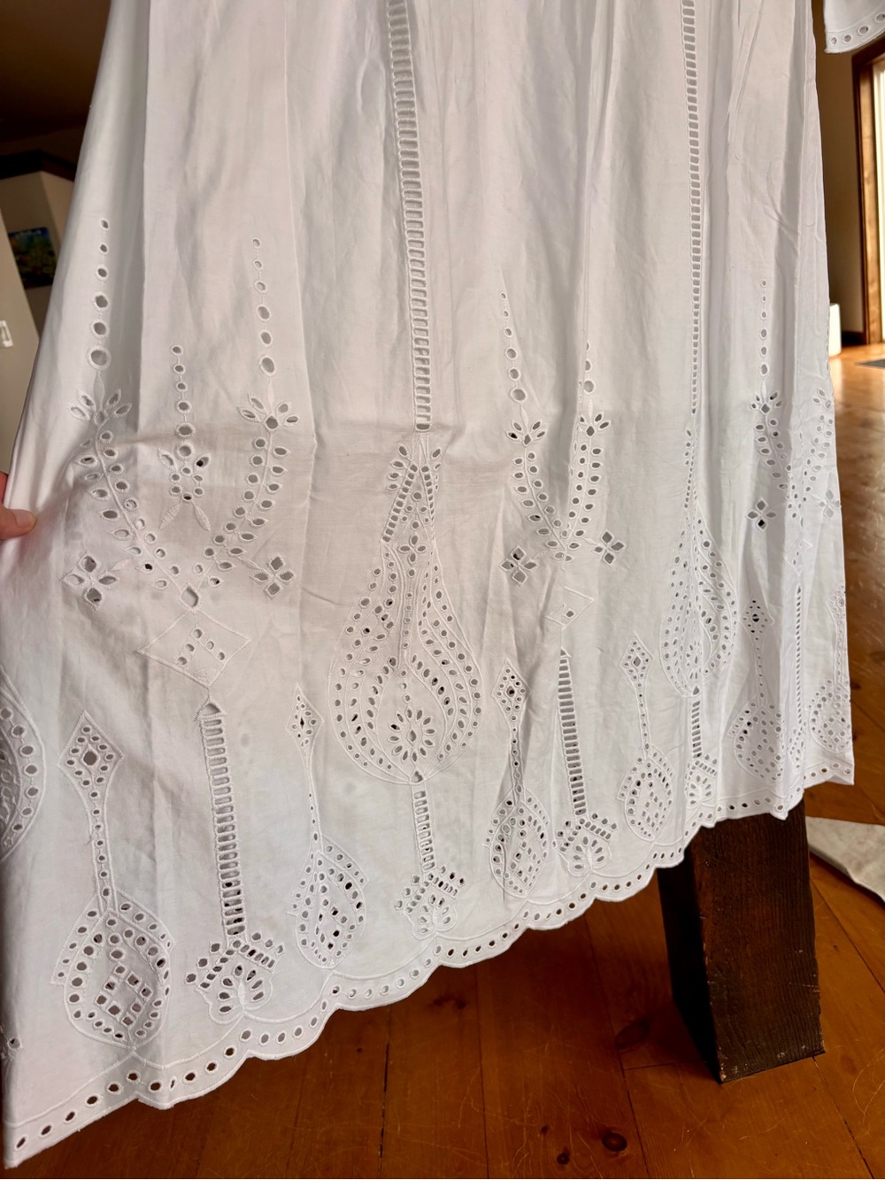 THE KOOPLES White Broderie Anglaise Maxi Dress NWT French 3 MSRP $495 - Picture 13 of 17